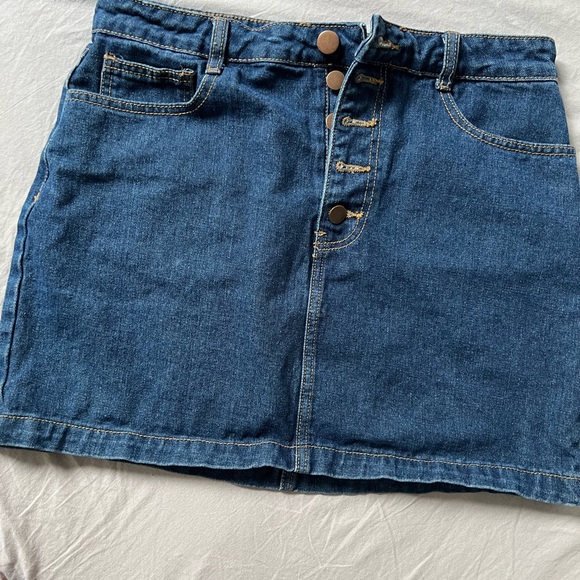 Forever 21 Denim Skirt L - Picture 2 of 6